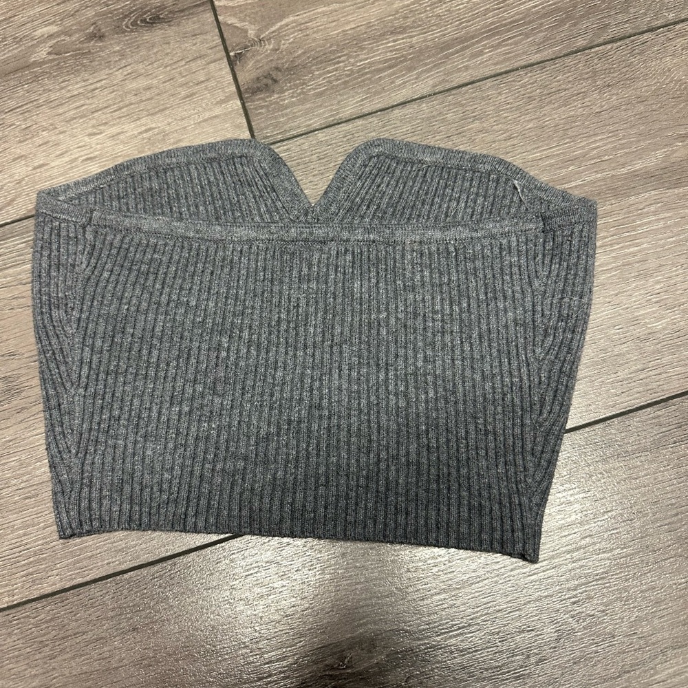 Wild Fable Gray Ribbed Knit Accessory - Picture 2 of 3